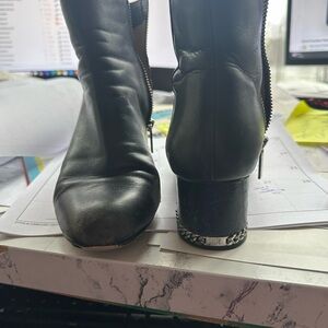 MICHAEL Michael Kors Black Leather Heeled Boots